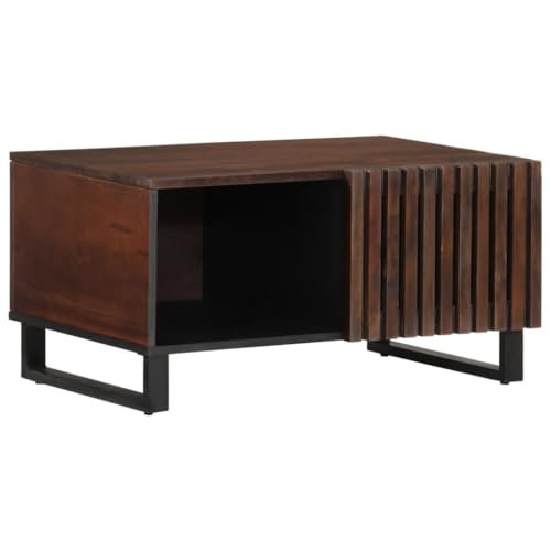 Qnhdfrt Couchtisch Braun Massivholz Mango 80x51x40 cm mit Staufächern und Tür für Wohnzimmer Schlafzimmer Flur als Beistelltisch oder Nachttisch Qnhdfrt Couchtisch Braun Massivholz Mango 80x51x40 cm mit Staufächern und Tür für Wohnzimmer Schlafzimmer Flur als Beistelltisch oder Nachttisch von Qnhdfrt