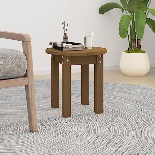 Qnhdfrt Couchtisch Honigbraun Massivholz Kiefer Ø 35x35 cm Kleiner Beistelltisch für Wohnzimmer Robuste Tischplatte mit Rustikaler Optik Qnhdfrt Couchtisch Honigbraun Massivholz Kiefer Ø 35x35 cm Kleiner Beistelltisch für Wohnzimmer Robuste Tischplatte mit Rustikaler Optik von Qnhdfrt