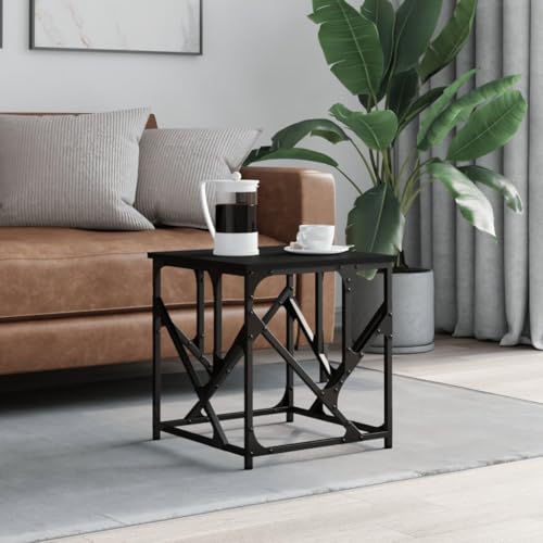 Qnhdfrt Couchtisch Schwarz Holzwerkstoff Metallrahmen Verstellbare Beine 45x45x47,5 cm Robuste Tischplatte für Wohnzimmer Beistelltisch oder Nachttisch Qnhdfrt Couchtisch Schwarz Holzwerkstoff Metallrahmen Verstellbare Beine 45x45x47,5 cm Robuste Tischplatte für Wohnzimmer Beistelltisch oder Nachttisch von Qnhdfrt