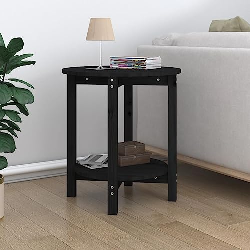 Qnhdfrt Couchtisch Schwarz Massivholz Kiefer Ø 55 x 60 cm Beistelltisch Sofatisch Robuster Wohntisch für Wohnzimmer Qnhdfrt Couchtisch Schwarz Massivholz Kiefer Ø 55 x 60 cm Beistelltisch Sofatisch Robuster Wohntisch für Wohnzimmer von Qnhdfrt