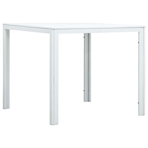 Qnhdfrt Couchtisch Weiß Beistelltisch HDPE Holzoptik 78x78x74 cm mit Stahlgestell Leicht und Wetterfest für Wohnzimmer Balkon Garten Qnhdfrt Couchtisch Weiß Beistelltisch HDPE Holzoptik 78x78x74 cm mit Stahlgestell Leicht und Wetterfest für Wohnzimmer Balkon Garten von Qnhdfrt