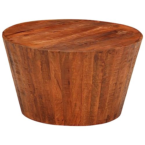 Qnhdfrt Couchtisch aus Massivholz Mango Rund Ø 52x30 cm Kleiner Beistelltisch für Wohnzimmer Schlafzimmer und Büro mit Robustem Design Qnhdfrt Couchtisch aus Massivholz Mango Rund Ø 52x30 cm Kleiner Beistelltisch für Wohnzimmer Schlafzimmer und Büro mit Robustem Design von Qnhdfrt
