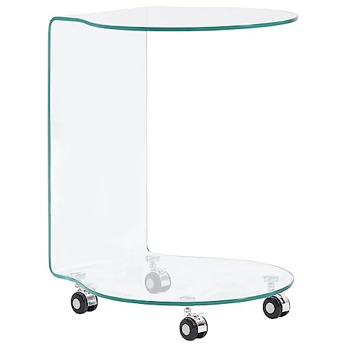 Qnhdfrt Couchtisch aus gehärtetem Sicherheitsglas Transparent mit Rollen minimalistisches Design 45x40x58 cm für Wohnzimmer Qnhdfrt Couchtisch aus gehärtetem Sicherheitsglas Transparent mit Rollen minimalistisches Design 45x40x58 cm für Wohnzimmer von Qnhdfrt