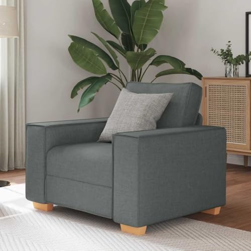 Qnhdfrt Dunkelgrauer Stoff Relaxsessel 60 cm Sitzbreite mit Breiten Armlehnen Dick Gepolstert für Bequemes Entspannen Lesen und Fernsehen im Wohnzimmer Büro oder Gästezimmer Qnhdfrt Dunkelgrauer Stoff Relaxsessel 60 cm Sitzbreite mit Breiten Armlehnen Dick Gepolstert für Bequemes Entspannen Lesen und Fernsehen im Wohnzimmer Büro oder Gästezimmer von Qnhdfrt