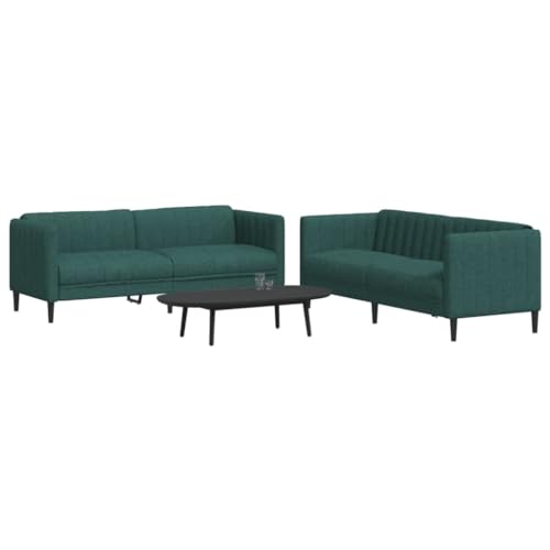 Qnhdfrt Dunkelgrüne Stoff Sofagarnitur Set - 2-Sitzer und 3-Sitzer Sofas für Wohnzimmer, Balkon oder Lounge mit Bequemer Polsterung und Modernem Design Qnhdfrt Dunkelgrüne Stoff Sofagarnitur Set - 2-Sitzer und 3-Sitzer Sofas für Wohnzimmer, Balkon oder Lounge mit Bequemer Polsterung und Modernem Design von Qnhdfrt