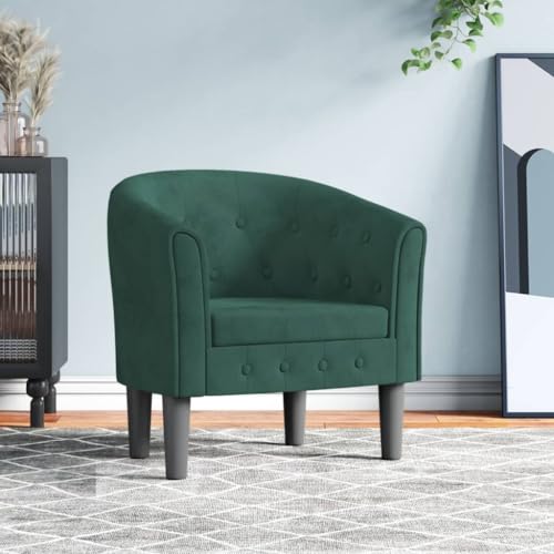 Qnhdfrt Dunkelgrüner Samt Clubsessel Moderner Akzentsessel 70x56x68 cm mit Dicker Polsterung für Wohnzimmer Schlafzimmer oder Büro Robust und Bequem Qnhdfrt Dunkelgrüner Samt Clubsessel Moderner Akzentsessel 70x56x68 cm mit Dicker Polsterung für Wohnzimmer Schlafzimmer oder Büro Robust und Bequem von Qnhdfrt