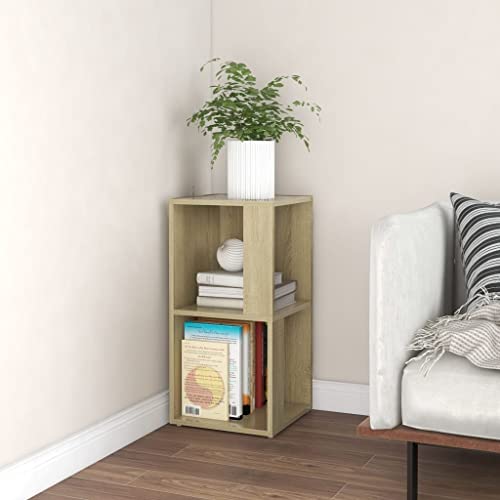 Qnhdfrt Eckregal Sonoma-Eiche Holzwerkstoff Eck Schrank 33x33x67cm mit Rustikalem Charme Stabile Aufbewahrung für Wohnzimmer Küche und kleine Räume Qnhdfrt Eckregal Sonoma-Eiche Holzwerkstoff Eck Schrank 33x33x67cm mit Rustikalem Charme Stabile Aufbewahrung für Wohnzimmer Küche und kleine Räume von Qnhdfrt
