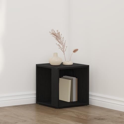 Qnhdfrt Eckschrank Schwarz Eiche Holzwerkstoff 33x33x34,5 cm Matt Quadratisch für Wohnzimmer Schlafzimmer Platzsparend Modern Aufbewahrung Qnhdfrt Eckschrank Schwarz Eiche Holzwerkstoff 33x33x34,5 cm Matt Quadratisch für Wohnzimmer Schlafzimmer Platzsparend Modern Aufbewahrung von Qnhdfrt
