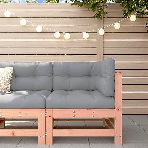 Qnhdfrt Ecksofa aus massivem Douglasienholz mit grauen Kissen, Outdoor-Sofa für Garten, Balkon und Terrasse, Robustes Design mit hohem Sitzkomfort und modularer Konfiguration Qnhdfrt Ecksofa aus massivem Douglasienholz mit grauen Kissen, Outdoor-Sofa für Garten, Balkon und Terrasse, Robustes Design mit hohem Sitzkomfort und modularer Konfiguration von Qnhdfrt