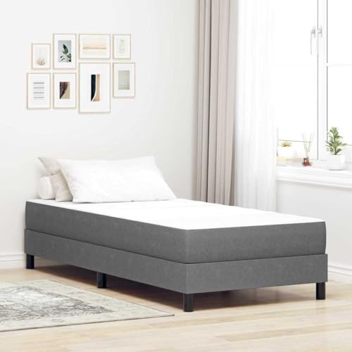 Qnhdfrt Einzelbett mit Taschenfederkernmatratze 90 x 200 cm Hellgrau Modernes Bettrahmen aus Holzwerkstoff & Polyester Komplett für Jugendzimmer Schlafzimmer und Gästezimmer Qnhdfrt Einzelbett mit Taschenfederkernmatratze 90 x 200 cm Hellgrau Modernes Bettrahmen aus Holzwerkstoff & Polyester Komplett für Jugendzimmer Schlafzimmer und Gästezimmer von Qnhdfrt