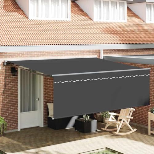 Qnhdfrt Einziehbare Gelenkarmmarkise 350 x 250 cm Orange Weiß UV Blockierender Markisenstoff mit Fernbedienung Robustes Design für Balkon Terrasse und Garten Qnhdfrt Einziehbare Gelenkarmmarkise 350 x 250 cm Orange Weiß UV Blockierender Markisenstoff mit Fernbedienung Robustes Design für Balkon Terrasse und Garten von Qnhdfrt