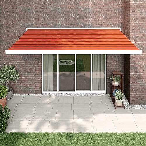 Qnhdfrt Einziehbare Markise Gelenkarmmarkise 4,5x3 m Orange Braun UV-beständig Sonnenschutz für Terrasse Balkon Garten mit Aluminiumrahmen Qnhdfrt Einziehbare Markise Gelenkarmmarkise 4,5x3 m Orange Braun UV-beständig Sonnenschutz für Terrasse Balkon Garten mit Aluminiumrahmen von Qnhdfrt