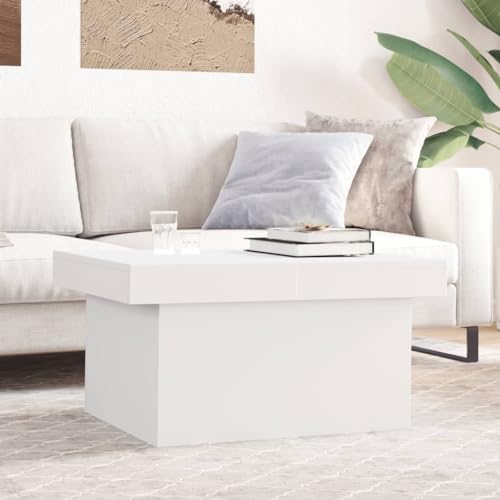 Qnhdfrt Elegant Weißer Couchtisch Beistelltisch aus Holzwerkstoff mit Verstecktem Stauraum Schiebeplatte Abmessungen 80x55x40 cm Modernes Design für Wohnzimmer Schlafzimmer und Flur Qnhdfrt Elegant Weißer Couchtisch Beistelltisch aus Holzwerkstoff mit Verstecktem Stauraum Schiebeplatte Abmessungen 80x55x40 cm Modernes Design für Wohnzimmer Schlafzimmer und Flur von Qnhdfrt