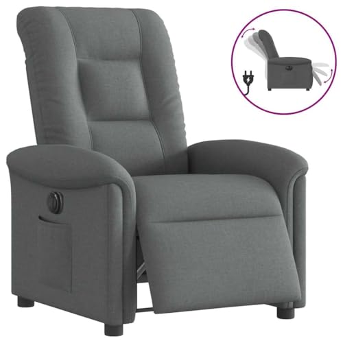 Qnhdfrt Elektrischer Relaxsessel Dunkelgrau Stoff mit Automatischer Liegefunktion für Wohnzimmer und Schlafzimmer Bequem und Langlebig Fernsehsessel Qnhdfrt Elektrischer Relaxsessel Dunkelgrau Stoff mit Automatischer Liegefunktion für Wohnzimmer und Schlafzimmer Bequem und Langlebig Fernsehsessel von Qnhdfrt