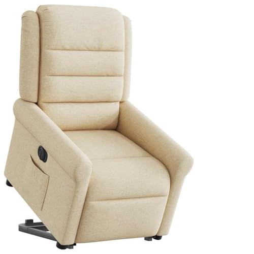 Qnhdfrt Elektrischer Relaxsessel mit Aufstehhilfe 135 Grad Liegefunktion Creme Stoff Robust Holz Metall Rahmen 73x91,5x102,5 cm Modernes Design für Wohnzimmer Schlafzimmer Qnhdfrt Elektrischer Relaxsessel mit Aufstehhilfe 135 Grad Liegefunktion Creme Stoff Robust Holz Metall Rahmen 73x91,5x102,5 cm Modernes Design für Wohnzimmer Schlafzimmer von Qnhdfrt