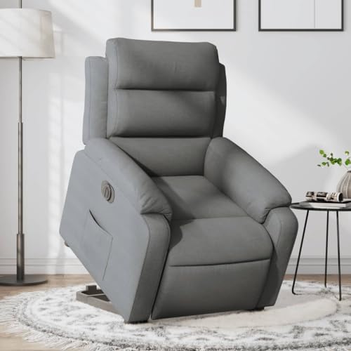 Qnhdfrt Elektrischer Relaxsessel mit Aufstehhilfe Dunkelgrau Stoff – Fernsehsessel mit elektrischer Liegefunktion und hohem Komfort für Wohnzimmer Schlafzimmer Qnhdfrt Elektrischer Relaxsessel mit Aufstehhilfe Dunkelgrau Stoff – Fernsehsessel mit elektrischer Liegefunktion und hohem Komfort für Wohnzimmer Schlafzimmer von Qnhdfrt
