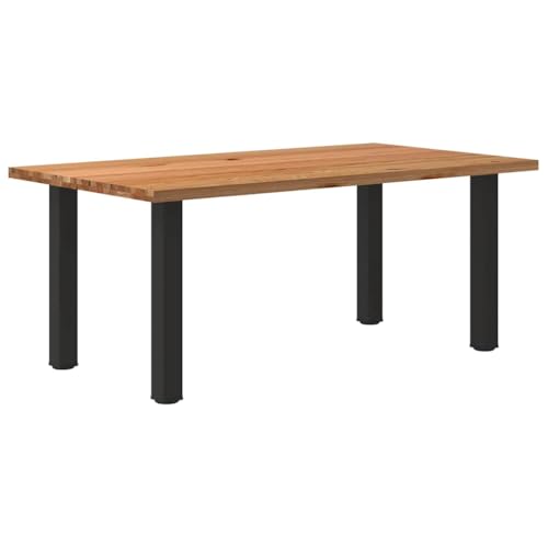 Qnhdfrt Esstisch Massivholz Eiche Hellbraun 180x100x74 cm Rechteckig mit Verstellbaren Füßen Robuste Tischplatte für Esszimmer Küche und Wohnbereich Qnhdfrt Esstisch Massivholz Eiche Hellbraun 180x100x74 cm Rechteckig mit Verstellbaren Füßen Robuste Tischplatte für Esszimmer Küche und Wohnbereich von Qnhdfrt