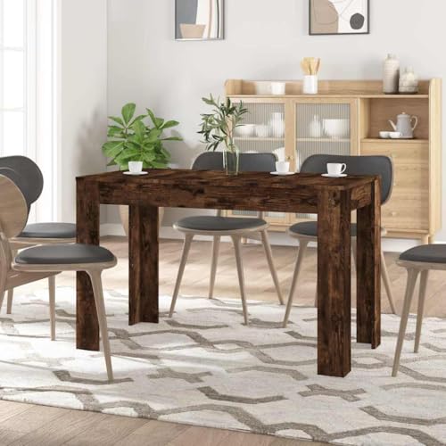 Qnhdfrt Esstisch Räuchereiche 120x60x76 cm Holzwerkstoff Kleiner Tisch für Küche Esszimmer Balkon von Qnhdfrt