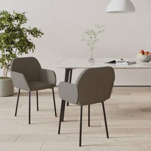 Qnhdfrt Esszimmerstühle 2 STK. Dunkelgrau Samt - Robuste und komfortable Dining Chairs mit Metallrahmen für Esszimmer und Küche Qnhdfrt Esszimmerstühle 2 STK. Dunkelgrau Samt - Robuste und komfortable Dining Chairs mit Metallrahmen für Esszimmer und Küche von Qnhdfrt