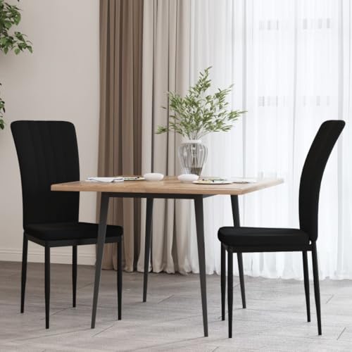 Qnhdfrt Esszimmerstühle 2 STK. Schwarz Samt - Elegantes Design mit robustem Eisenrahmen und weicher Samtpolsterung für hohen Sitzkomfort Qnhdfrt Esszimmerstühle 2 STK. Schwarz Samt - Elegantes Design mit robustem Eisenrahmen und weicher Samtpolsterung für hohen Sitzkomfort von Qnhdfrt