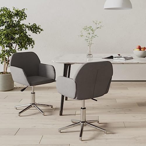 Qnhdfrt Esszimmerstühle 2er Set Drehbar Hellgrau Stoff Dining Chairs mit Armlehne Höhenverstellbar 53,5x57x70-77,5 cm Modernes Design Robust & Atmungsaktiv für Küche Esszimmer Wohnzimmer Qnhdfrt Esszimmerstühle 2er Set Drehbar Hellgrau Stoff Dining Chairs mit Armlehne Höhenverstellbar 53,5x57x70-77,5 cm Modernes Design Robust & Atmungsaktiv für Küche Esszimmer Wohnzimmer von Qnhdfrt