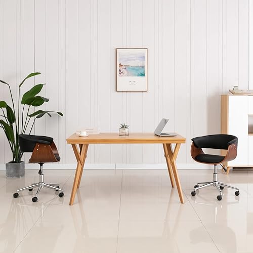 Qnhdfrt Esszimmerstühle 2er Set Drehbar Schwarz Kunstleder Höhenverstellbar 59,5 x 58 x 66-74 cm Moderner Polsterstuhl mit 360° Swivel für Esszimmer Küche Büro Qnhdfrt Esszimmerstühle 2er Set Drehbar Schwarz Kunstleder Höhenverstellbar 59,5 x 58 x 66-74 cm Moderner Polsterstuhl mit 360° Swivel für Esszimmer Küche Büro von Qnhdfrt