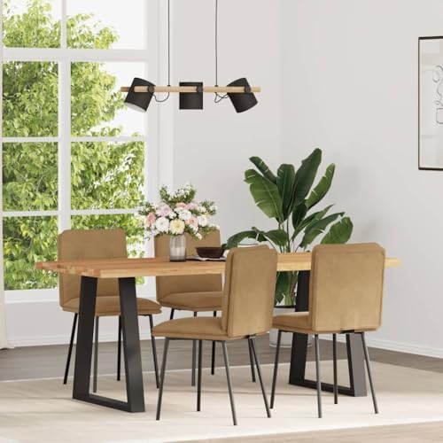Qnhdfrt Esszimmerstühle 4 STK. Braun Samt - Elegantes Design, Robuste Metall-Holz-Konstruktion, Bequeme Schaumstoffpolsterung für Esszimmer, Küche und Wohnzimmer Qnhdfrt Esszimmerstühle 4 STK. Braun Samt - Elegantes Design, Robuste Metall-Holz-Konstruktion, Bequeme Schaumstoffpolsterung für Esszimmer, Küche und Wohnzimmer von Qnhdfrt