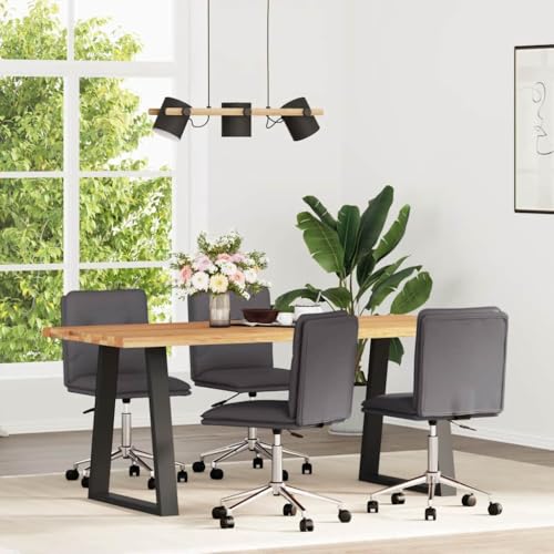 Qnhdfrt Esszimmerstühle 4 STK. Grau Kunstleder - Robuste und Bequeme Esstischstühle mit höhenverstellbarer Funktion für Esszimmer, Wohnzimmer und Küche Qnhdfrt Esszimmerstühle 4 STK. Grau Kunstleder - Robuste und Bequeme Esstischstühle mit höhenverstellbarer Funktion für Esszimmer, Wohnzimmer und Küche von Qnhdfrt
