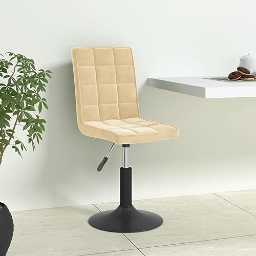 Qnhdfrt Esszimmerstühle 6er Set Drehbar Creme Samt Höhenverstellbar 40x52x102,5-117,5 cm Moderne Polsterstühle mit Stahlgestell Robuste Küchenstühle für Esszimmer Küche Wohnzimmer Qnhdfrt Esszimmerstühle 6er Set Drehbar Creme Samt Höhenverstellbar 40x52x102,5-117,5 cm Moderne Polsterstühle mit Stahlgestell Robuste Küchenstühle für Esszimmer Küche Wohnzimmer von Qnhdfrt