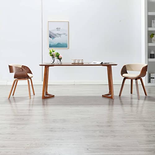 Qnhdfrt Esszimmerstühle Creme 2er Set aus Kunstleder und Bugholz 53x52x70 cm Modernes Design Robust und Langlebig für Küche Esszimmer Wohnzimmer Qnhdfrt Esszimmerstühle Creme 2er Set aus Kunstleder und Bugholz 53x52x70 cm Modernes Design Robust und Langlebig für Küche Esszimmer Wohnzimmer von Qnhdfrt