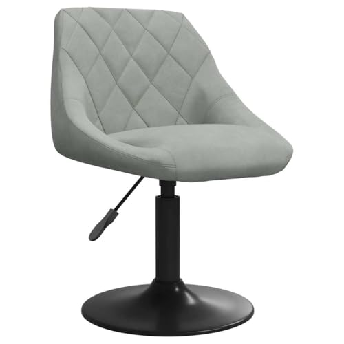 Qnhdfrt Esszimmerstuhl Hellgrau Samt - Drehstuhl mit Gasdruckfeder, Höhenverstellbar, 360° Drehbar, Weicher Samtbezug & Stahlgestell für Essbereich, Küche oder Wohnzimmer Qnhdfrt Esszimmerstuhl Hellgrau Samt - Drehstuhl mit Gasdruckfeder, Höhenverstellbar, 360° Drehbar, Weicher Samtbezug & Stahlgestell für Essbereich, Küche oder Wohnzimmer von Qnhdfrt