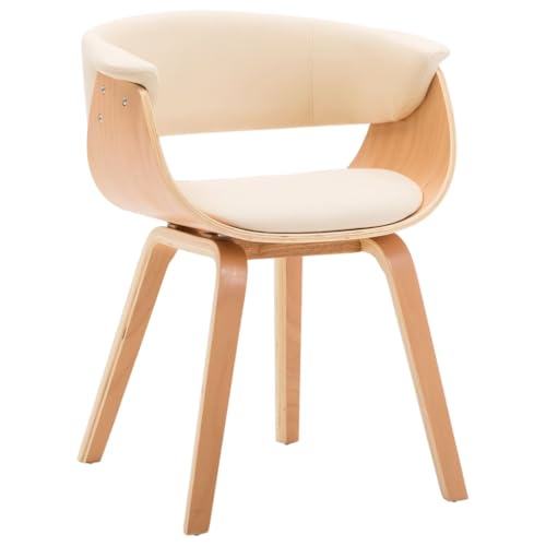 Qnhdfrt Esszimmerstuhl aus Bugholz mit Kunstleder Creme/Braun - Moderner & bequemer Esszimmerstuhl für Küche, Wohnzimmer oder Essbereich Qnhdfrt Esszimmerstuhl aus Bugholz mit Kunstleder Creme/Braun - Moderner & bequemer Esszimmerstuhl für Küche, Wohnzimmer oder Essbereich von Qnhdfrt
