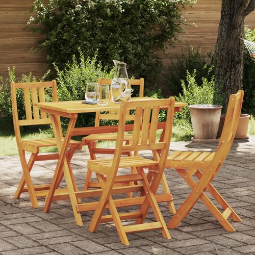 Qnhdfrt Faltbare Gartenstühle 4er Set aus Massivholz Akazie Braun Rechteckig 36x46x86 cm für Garten Balkon Camping mit robuster Konstruktion und komfortabler Sitzfläche Qnhdfrt Faltbare Gartenstühle 4er Set aus Massivholz Akazie Braun Rechteckig 36x46x86 cm für Garten Balkon Camping mit robuster Konstruktion und komfortabler Sitzfläche von Qnhdfrt