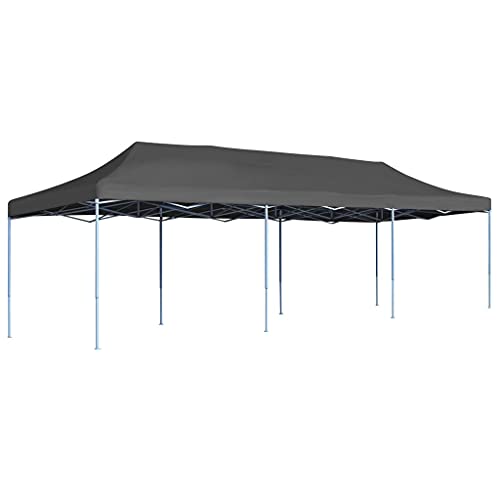 Qnhdfrt Faltbares Partyzelt 3x9 m Anthrazit UV- und wasserbeständiges Gartenzelt mit pulverbeschichtetem Stahlrahmen für Outdoor-Events wie Hochzeiten Camping und Festivals Qnhdfrt Faltbares Partyzelt 3x9 m Anthrazit UV- und wasserbeständiges Gartenzelt mit pulverbeschichtetem Stahlrahmen für Outdoor-Events wie Hochzeiten Camping und Festivals von Qnhdfrt