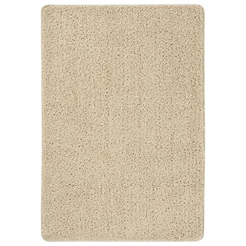 Qnhdfrt Flauschiger Teppich Wohnzimmer 160x230 cm Creme 100% PP Rutschfester Teppich mit 20 mm Florhöhe für Wohnzimmer, Schlafzimmer und Flur Qnhdfrt Flauschiger Teppich Wohnzimmer 160x230 cm Creme 100% PP Rutschfester Teppich mit 20 mm Florhöhe für Wohnzimmer, Schlafzimmer und Flur von Qnhdfrt