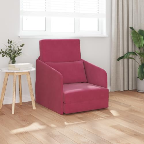 Qnhdfrt Futon-Sofa 2-in-1 Schlafsofa Weinrot 65x80x83 cm Samtstoff Modernes Design für Wohnzimmer Kleine Räume und Gästeübernachtung Qnhdfrt Futon-Sofa 2-in-1 Schlafsofa Weinrot 65x80x83 cm Samtstoff Modernes Design für Wohnzimmer Kleine Räume und Gästeübernachtung von Qnhdfrt