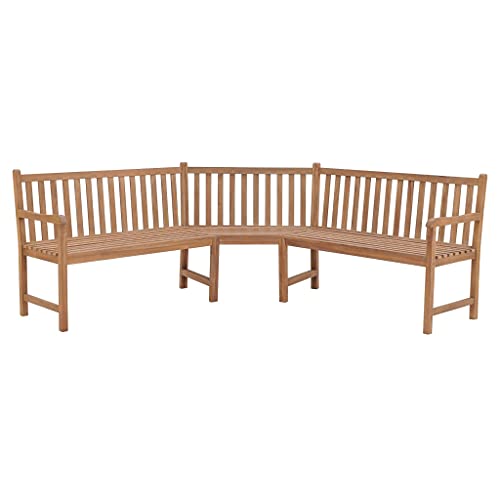 Qnhdfrt Garten Eckbank Outdoor 185x185x90 cm Massivholz Teak Eckbank für Garten Balkon Robust und Langlebig Qnhdfrt Garten Eckbank Outdoor 185x185x90 cm Massivholz Teak Eckbank für Garten Balkon Robust und Langlebig von Qnhdfrt