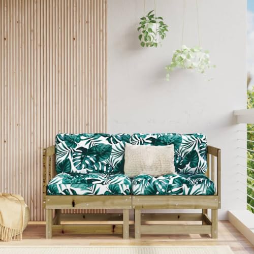 Qnhdfrt Garten-Ecksofa aus imprägniertem Kiefernholz, 2er-Set mit Latten-Design für Terrasse, Balkon und Garten Qnhdfrt Garten-Ecksofa aus imprägniertem Kiefernholz, 2er-Set mit Latten-Design für Terrasse, Balkon und Garten von Qnhdfrt