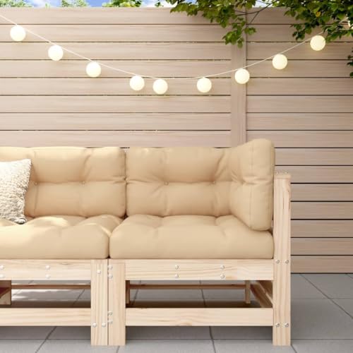 Qnhdfrt Garten-Ecksofa aus massivem Kiefernholz mit Latten-Design für Terrasse, Balkon und Garten Qnhdfrt Garten-Ecksofa aus massivem Kiefernholz mit Latten-Design für Terrasse, Balkon und Garten von Qnhdfrt