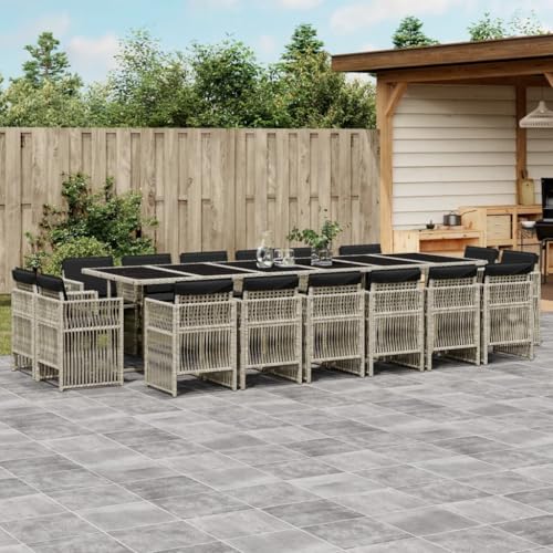 Qnhdfrt Garten Essgruppe 16 TLG Set mit Kissen PE Rattan Klappstühle Bierzeltgarnitur für Terrasse Balkon Garten Qnhdfrt Garten Essgruppe 16 TLG Set mit Kissen PE Rattan Klappstühle Bierzeltgarnitur für Terrasse Balkon Garten von Qnhdfrt