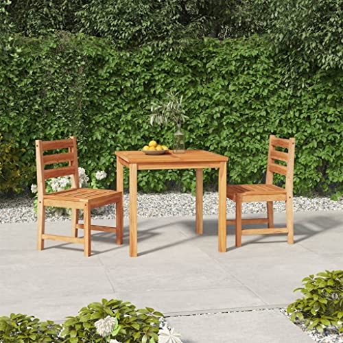 Qnhdfrt Garten Essgruppe aus Teakholz 80 x 80 cm Tisch mit 2 Stühlen Modernes Design für Terrasse Balkon und Garten Qnhdfrt Garten Essgruppe aus Teakholz 80 x 80 cm Tisch mit 2 Stühlen Modernes Design für Terrasse Balkon und Garten von Qnhdfrt