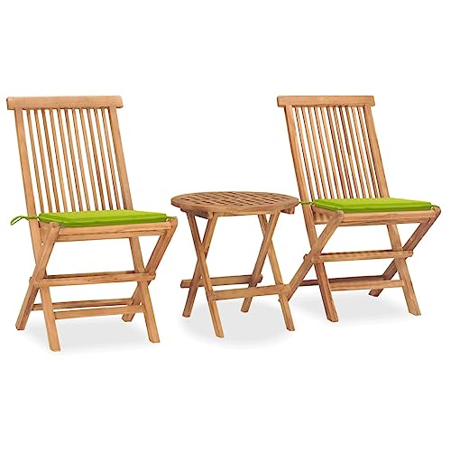 Qnhdfrt Garten Essgruppe aus Teakholz Klappbar mit Kissen 50 x 50 cm Tisch und 2 Stühle Set für Terrasse Balkon und Garten Qnhdfrt Garten Essgruppe aus Teakholz Klappbar mit Kissen 50 x 50 cm Tisch und 2 Stühle Set für Terrasse Balkon und Garten von Qnhdfrt