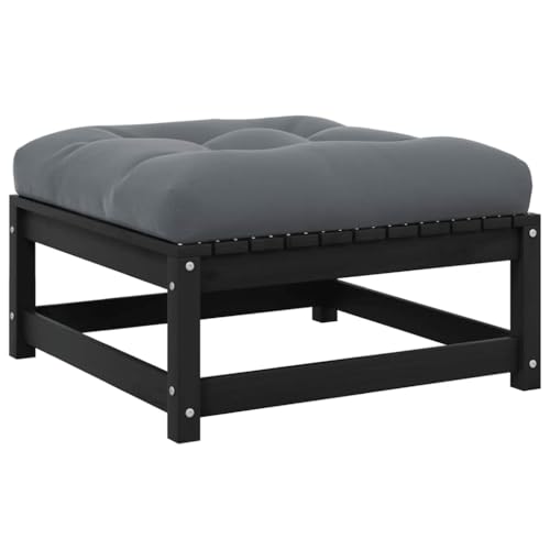 Qnhdfrt Garten-Hocker mit Kissen aus massivem Kiefernholz Schwarz Anthrazit Modularer Outdoor-Hocker für Garten, Balkon und Terrasse Qnhdfrt Garten-Hocker mit Kissen aus massivem Kiefernholz Schwarz Anthrazit Modularer Outdoor-Hocker für Garten, Balkon und Terrasse von Qnhdfrt