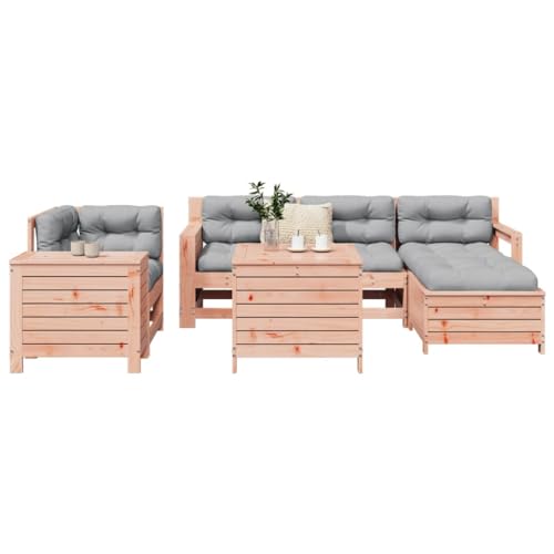Qnhdfrt Garten Lounge Set aus Douglasienholz 7 teilig mit Latten Design Ecksofa und Beistelltisch Robustes Massivholz für Terrasse Balkon Garten Qnhdfrt Garten Lounge Set aus Douglasienholz 7 teilig mit Latten Design Ecksofa und Beistelltisch Robustes Massivholz für Terrasse Balkon Garten von Qnhdfrt