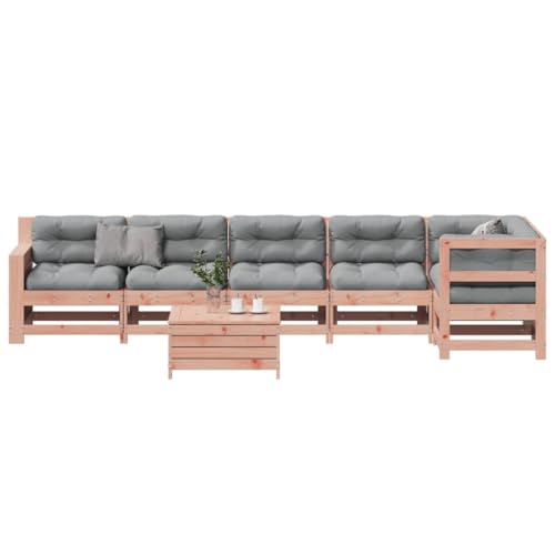 Qnhdfrt Garten Lounge Set aus massivem Douglasienholz mit Kissen 7 teilig Modulares Design für Terrasse Balkon und Garten Qnhdfrt Garten Lounge Set aus massivem Douglasienholz mit Kissen 7 teilig Modulares Design für Terrasse Balkon und Garten von Qnhdfrt