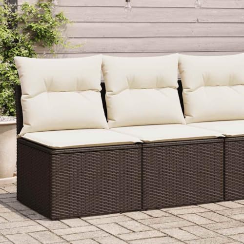 Qnhdfrt Garten Sofa Set 2 TLG Braun PE Rattan mit Kissen Modulares Design für Terrasse Balkon Garten Qnhdfrt Garten Sofa Set 2 TLG Braun PE Rattan mit Kissen Modulares Design für Terrasse Balkon Garten von Qnhdfrt