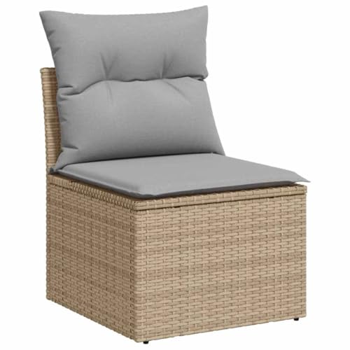 Qnhdfrt Garten Sofa Set 7 TLG Beige Hellgrau aus Poly Rattan mit Stauraum und Gartentisch 55 x 55 x 37 cm Modernes Design Robust und Langlebig für Terrasse Garten und Balkon Qnhdfrt Garten Sofa Set 7 TLG Beige Hellgrau aus Poly Rattan mit Stauraum und Gartentisch 55 x 55 x 37 cm Modernes Design Robust und Langlebig für Terrasse Garten und Balkon von Qnhdfrt