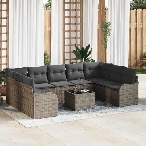 Qnhdfrt Garten Sofa Set Grau 5 Sitzer mit Tisch Natur Rattan Modulares Lounge Möbel für Garten und Terrasse Qnhdfrt Garten Sofa Set Grau 5 Sitzer mit Tisch Natur Rattan Modulares Lounge Möbel für Garten und Terrasse von Qnhdfrt
