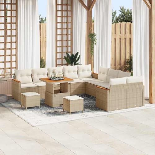 Qnhdfrt Garten Sofa Set Outdoor 5-teilig Beige Modernes Design Natur Rattan UV-beständig für Garten Terrasse Balkon Qnhdfrt Garten Sofa Set Outdoor 5-teilig Beige Modernes Design Natur Rattan UV-beständig für Garten Terrasse Balkon von Qnhdfrt
