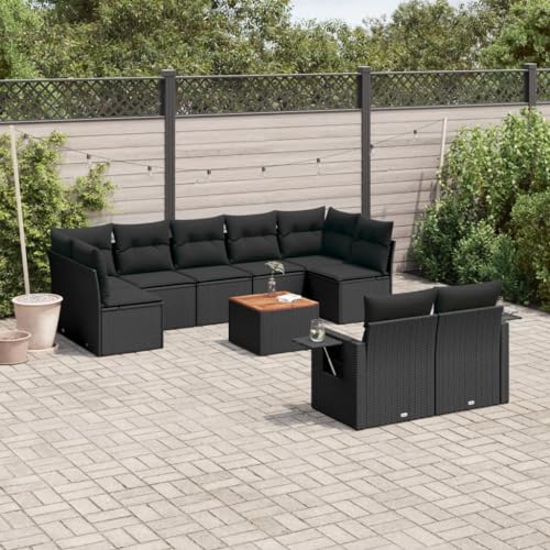 Qnhdfrt Garten Sofagarnitur Set Schwarz PE Rattan mit Kissen Stauraum und Klapptisch UV Beständig für Terrasse Balkon Garten Qnhdfrt Garten Sofagarnitur Set Schwarz PE Rattan mit Kissen Stauraum und Klapptisch UV Beständig für Terrasse Balkon Garten von Qnhdfrt